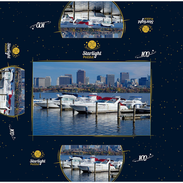 Charles River Basin against Skyline, Boston, Massachusetts, USA 100 Jigsaw Puzzle box 3D Modell