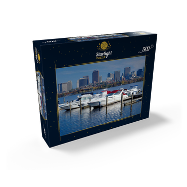 Charles River Basin against Skyline, Boston, Massachusetts, USA 500 Jigsaw Puzzle box view1