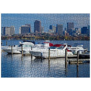 puzzleplate Charles River Basin against Skyline, Boston, Massachusetts, USA 500 Jigsaw Puzzle