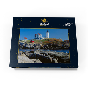 Nubble Lighthouse at Cape Neddick, York Beach, Maine, USA 1000 Jigsaw Puzzle box view1