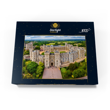 Aerial view of Windsor Castle, royal residence in Windsor in the English county of Berkshire 1000 Jigsaw Puzzle box view1