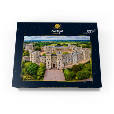Aerial view of Windsor Castle, royal residence in Windsor in the English county of Berkshire 500 Jigsaw Puzzle box view1