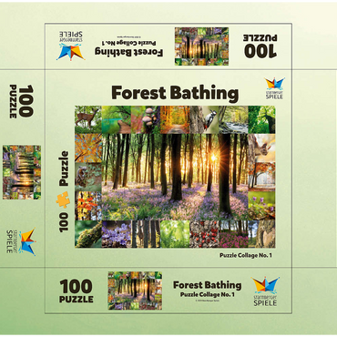 Forest Bathing - Collage 100 Jigsaw Puzzle box 3D Modell
