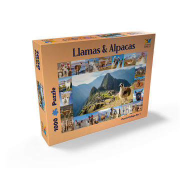 Llamas and alpacas - collage 1000 Jigsaw Puzzle box view1