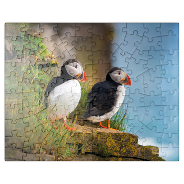 puzzleplate Endangered Species - Atlantic Puffin 100 Jigsaw Puzzle