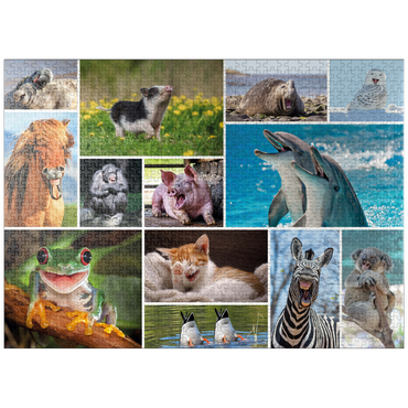 puzzleplate Funny Animals - Collage 1000 Jigsaw Puzzle