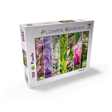 Flower Garden - Spring Collage 100 Jigsaw Puzzle box view1