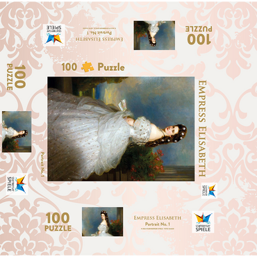 Empress Elisabeth - Sisi - Portrait 100 Jigsaw Puzzle box 3D Modell