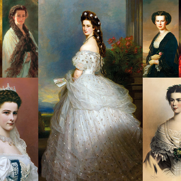 Empress Elisabeth - Sisi - Collage 500 Jigsaw Puzzle 3D Modell