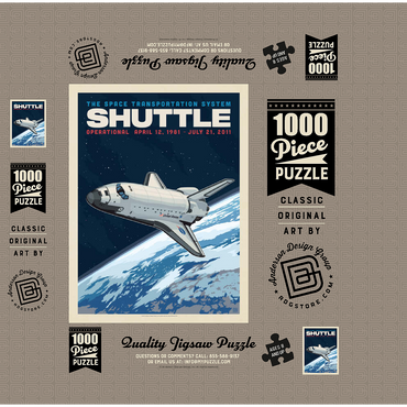 NASA 1981: Space Shuttle 1000 Jigsaw Puzzle box 3D Modell