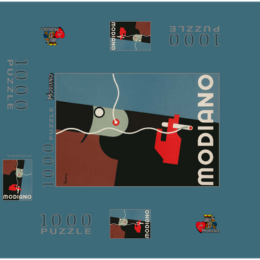Béreny for Modiano 1000 Jigsaw Puzzle box 3D Modell