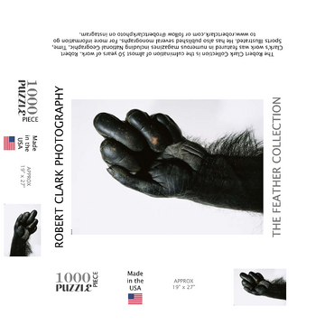 Chimpanzee hand 1000 Jigsaw Puzzle box 3D Modell