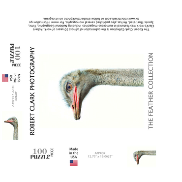 Ostrich Head 100 Jigsaw Puzzle box 3D Modell