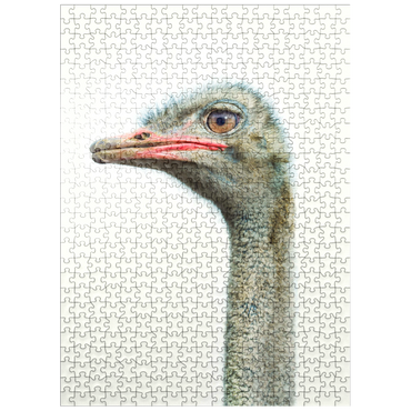 puzzleplate Ostrich Head 500 Jigsaw Puzzle