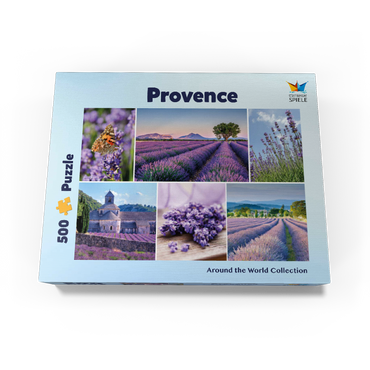 Lavender fields in Provence near Valensole 500 Jigsaw Puzzle box view1