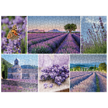puzzleplate Lavender fields in Provence near Valensole 500 Jigsaw Puzzle