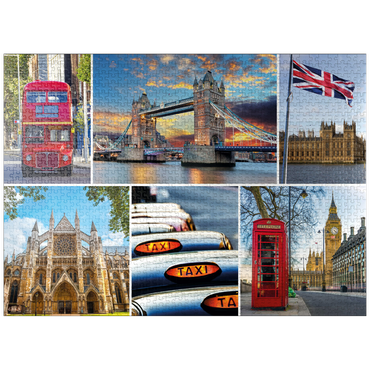 puzzleplate London - Big Ben, Tower Bridge and Westminster Abbey 1000 Jigsaw Puzzle