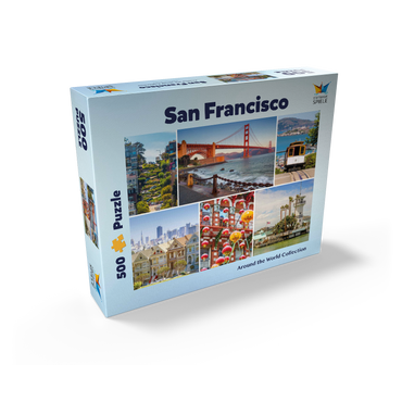 San Francisco - Golden Gate Bridge and Lombard Street 500 Jigsaw Puzzle box view1