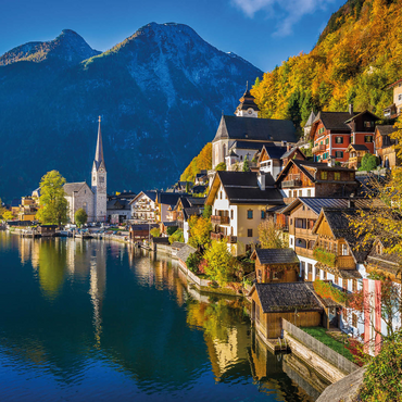 Hallstatt in Austria, Lake Hallstatt - Unesco World Heritage Site 1000 Jigsaw Puzzle 3D Modell