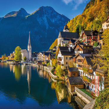 Hallstatt in Austria, Lake Hallstatt - Unesco World Heritage Site 100 Jigsaw Puzzle 3D Modell