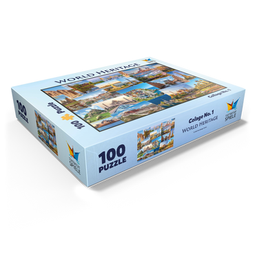 World heritage collage 100 Jigsaw Puzzle box view1