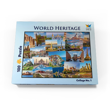 World heritage collage 100 Jigsaw Puzzle box view1