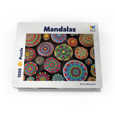 Colorful Mandala Stones - Rock Painting 1000 Jigsaw Puzzle box view1