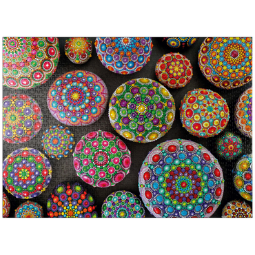 puzzleplate Colorful Mandala Stones - Rock Painting 1000 Jigsaw Puzzle