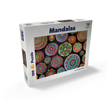 Colorful Mandala Stones - Rock Painting 100 Jigsaw Puzzle box view1