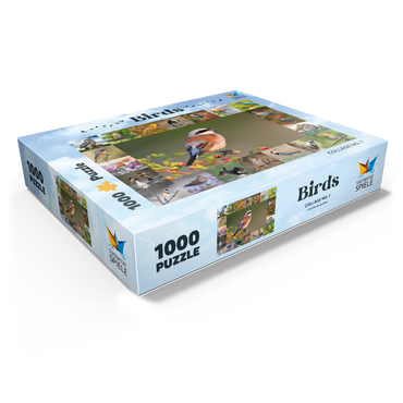 Birds of the year - Collage No.7 - Main subject: Red-backed Shrike 1000 Jigsaw Puzzle box view1