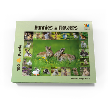 Bunnies & Rabbits - Collage No. 5 100 Jigsaw Puzzle box view1