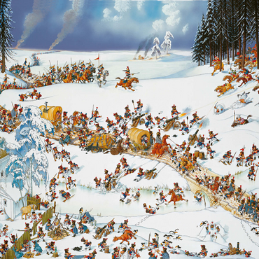 Napoleon's Winter - Jean-Jacques Loup - Cartoon Classics 1000 Jigsaw Puzzle 3D Modell