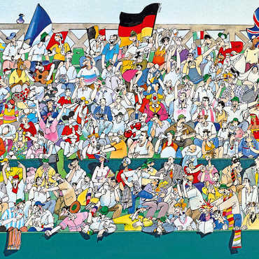 Sports Fans II (Germany) - Blachon - Cartoon Classics 500 Jigsaw Puzzle 3D Modell