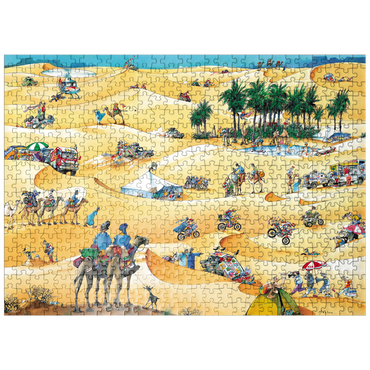 puzzleplate Paris-Dakar - Blachon - Cartoon Classics 500 Jigsaw Puzzle