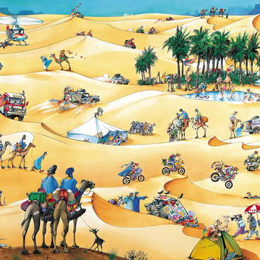 Paris-Dakar - Blachon - Cartoon Classics 500 Jigsaw Puzzle 3D Modell