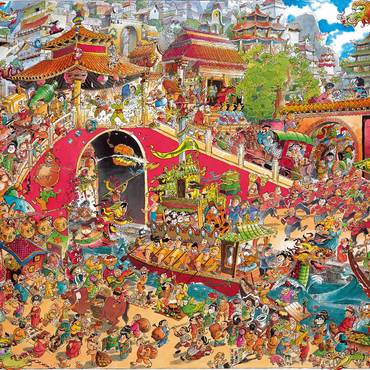 China Town - Hugo Prades 1000 Jigsaw Puzzle 3D Modell