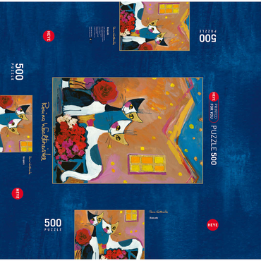 Bouquets - Rosina Wachtmeister 500 Jigsaw Puzzle box 3D Modell