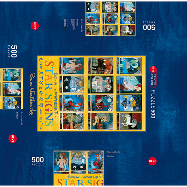 Star Signs - Rosina Wachtmeister 500 Jigsaw Puzzle box 3D Modell