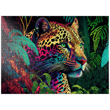 puzzleplate Pop art style leopard 1000 Jigsaw Puzzle