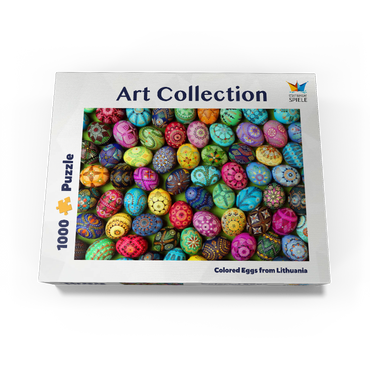 Colorful painted Easter eggs from Lithuania 1000 Jigsaw Puzzle box view1