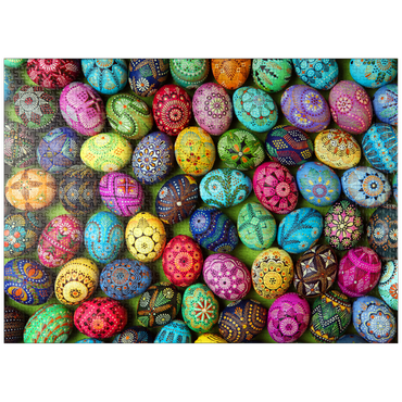 puzzleplate Colorful painted Easter eggs from Lithuania 1000 Jigsaw Puzzle