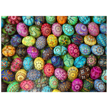 puzzleplate Colorful painted Easter eggs from Lithuania 500 Jigsaw Puzzle