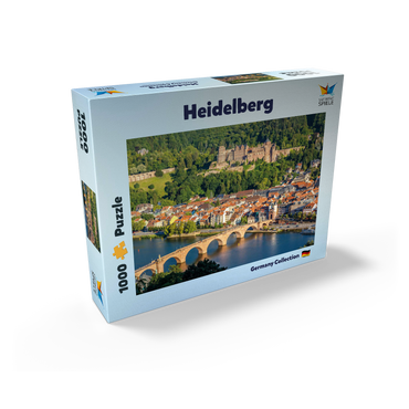 View of Heidelberg - Old Town, Old Bridge and Castle 1000 Jigsaw Puzzle box view1