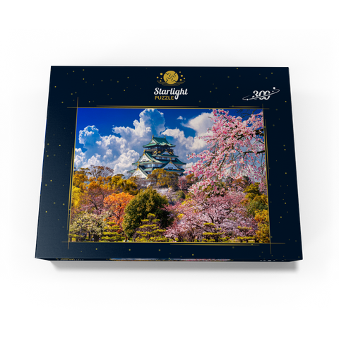 Cherry Blossoms and Castle in Osaka Japan 300 Jigsaw Puzzle box view3
