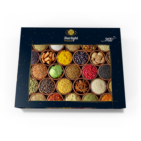 Spices in round bowls 300 Jigsaw Puzzle box view3