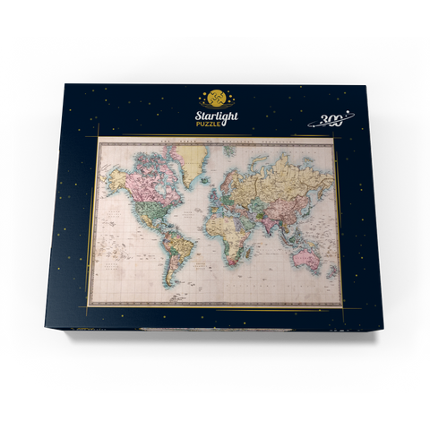 World map after Mercator projection 1860 300 Jigsaw Puzzle box view3