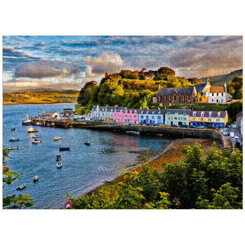 puzzleplate View of Portree before sunset Isle of Skye Scotland 300 Jigsaw Puzzle