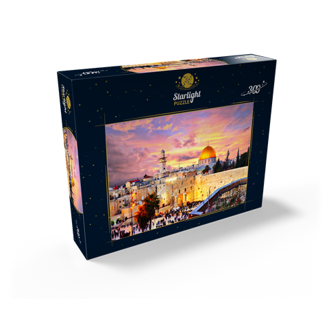 Skyline of the Old City at the Western Wall and the Temple Mount in Jerusalem Israel 300 Jigsaw Puzzle box view2