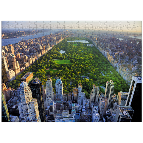 puzzleplate Aerial view of Central Park Manhattan New York 300 Jigsaw Puzzle