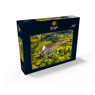 Glenfinnan Railway Viaduct with Jacobite steam train Scotland 300 Jigsaw Puzzle box view2